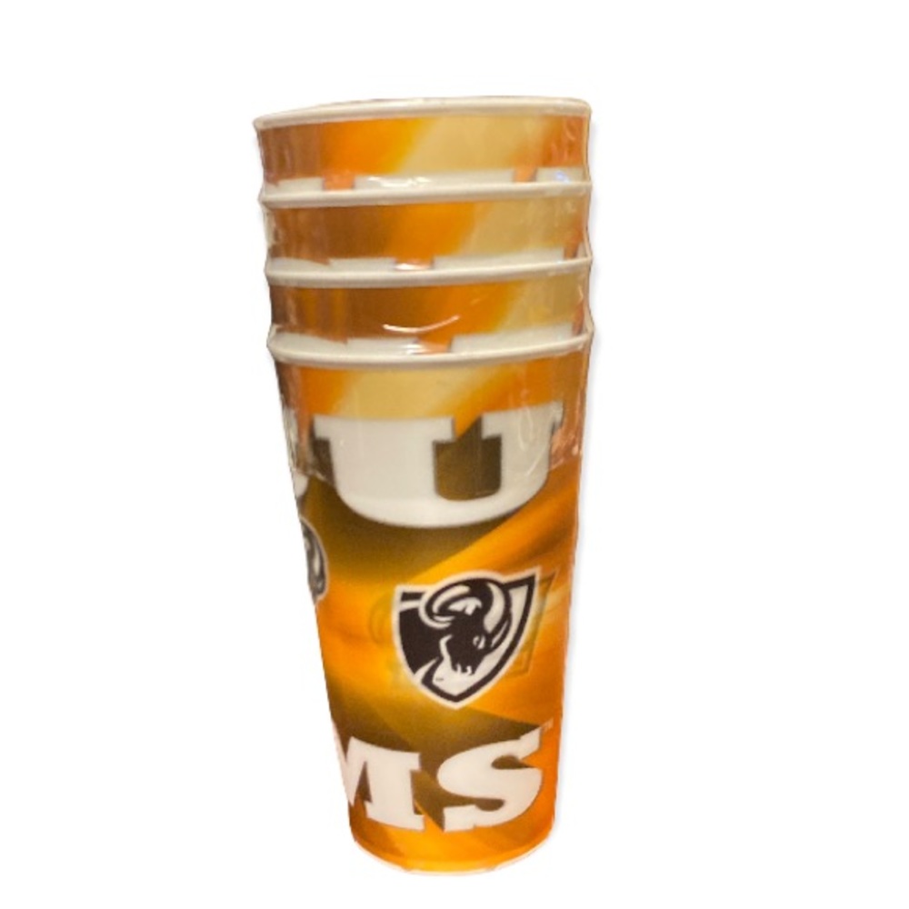 NCAA VCU Rams Cups cups Set of 4 Logo souvenir Plastic 20oz Yellow